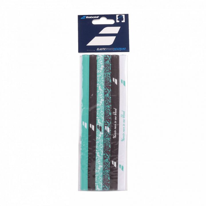 Babolat Elastic Woman Headband Green Gray x3